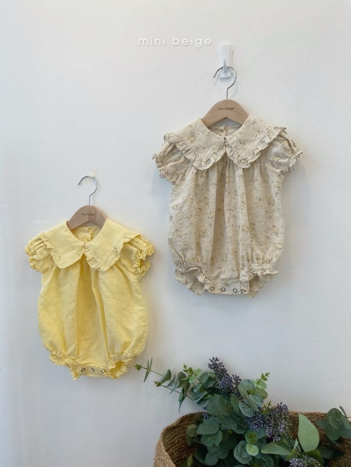 THE BEIGE - Korean Children Fashion - #Kfashion4kids - Frill Collar Bodysuit - 7