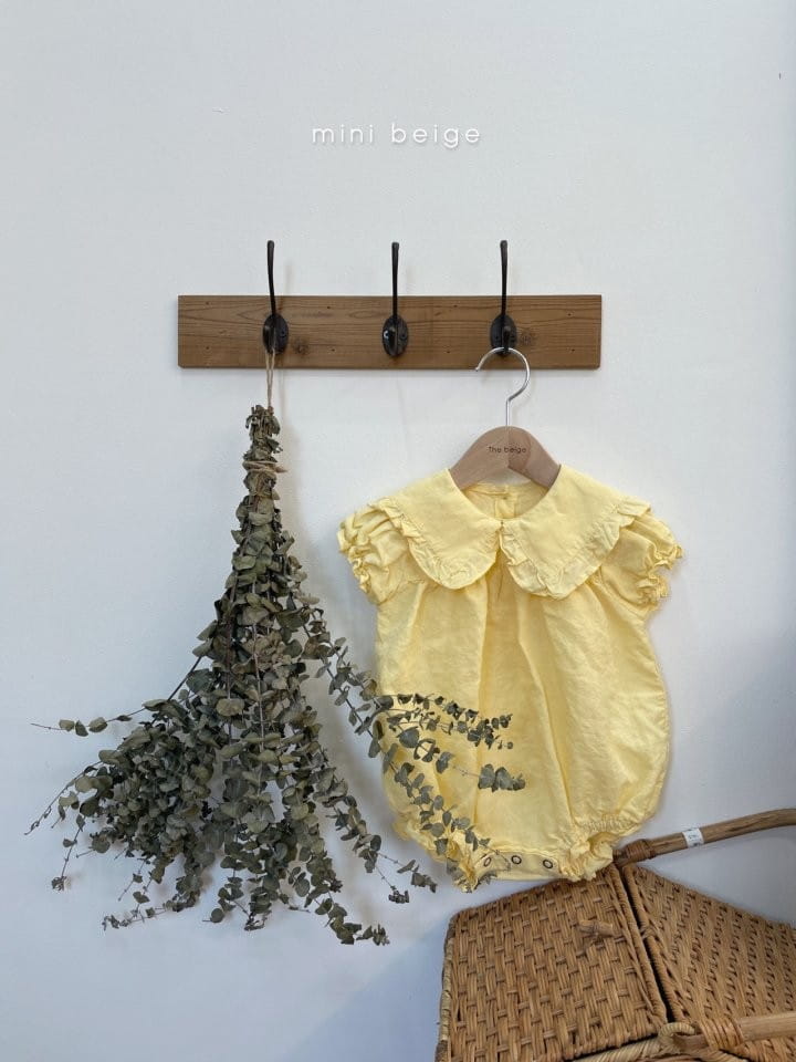 THE BEIGE - Korean Children Fashion - #Kfashion4kids - Frill Collar Bodysuit - 9