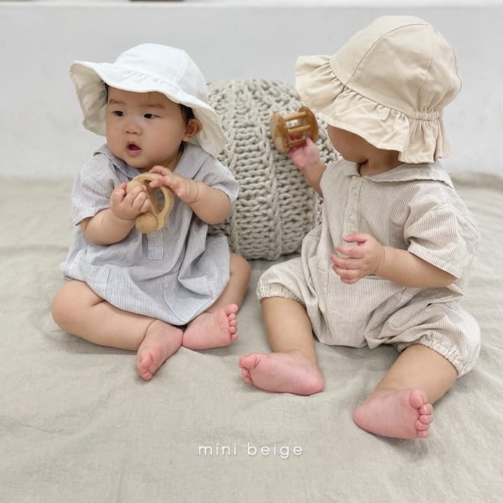 THE BEIGE - Korean Children Fashion - #Kfashion4kids - Stripes Sailor Bodysuit - 2