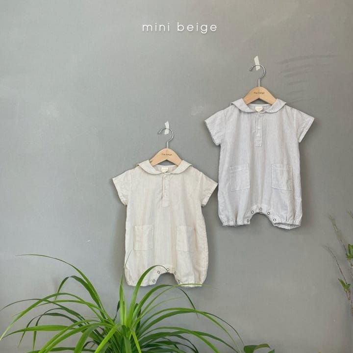 THE BEIGE - Korean Children Fashion - #Kfashion4kids - Stripes Sailor Bodysuit - 3