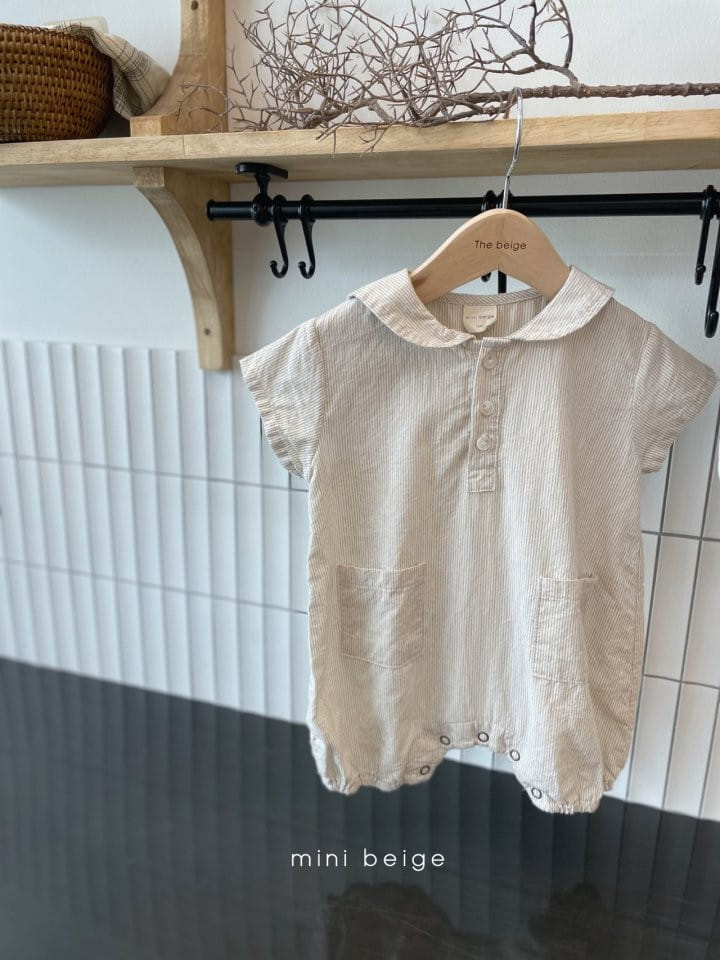 THE BEIGE - Korean Children Fashion - #Kfashion4kids - Stripes Sailor Bodysuit - 6