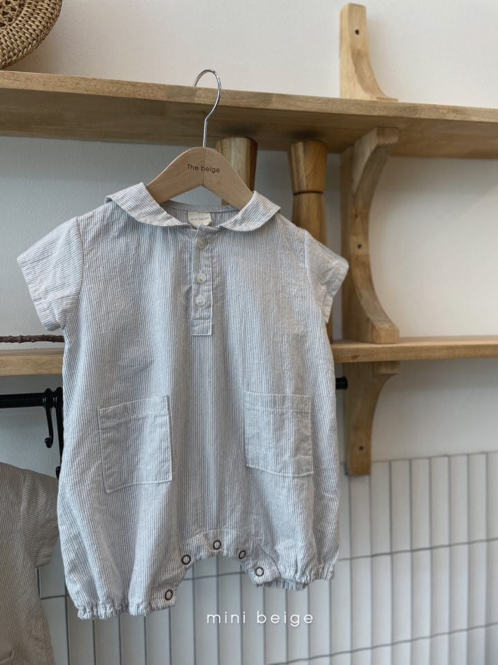 THE BEIGE - Korean Children Fashion - #Kfashion4kids - Stripes Sailor Bodysuit - 7