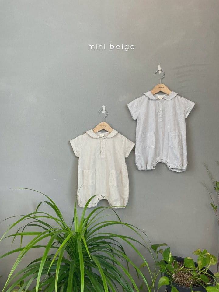 THE BEIGE - Korean Children Fashion - #Kfashion4kids - Stripes Sailor Bodysuit - 8