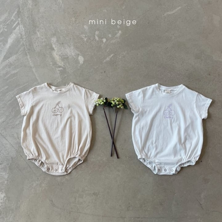 THE BEIGE - Korean Children Fashion - #Kfashion4kids - Cherry Bong Bong Bodysuit