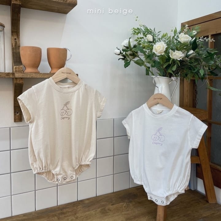 THE BEIGE - Korean Children Fashion - #Kfashion4kids - Cherry Bong Bong Bodysuit - 3