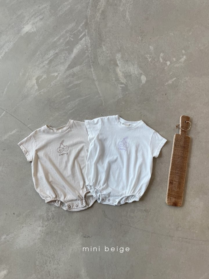 THE BEIGE - Korean Children Fashion - #Kfashion4kids - Cherry Bong Bong Bodysuit - 6