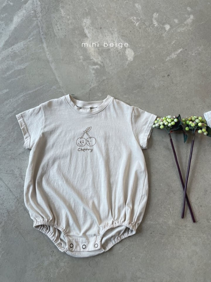THE BEIGE - Korean Children Fashion - #Kfashion4kids - Cherry Bong Bong Bodysuit - 7