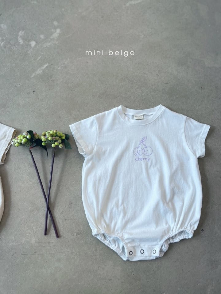 THE BEIGE - Korean Children Fashion - #Kfashion4kids - Cherry Bong Bong Bodysuit - 8