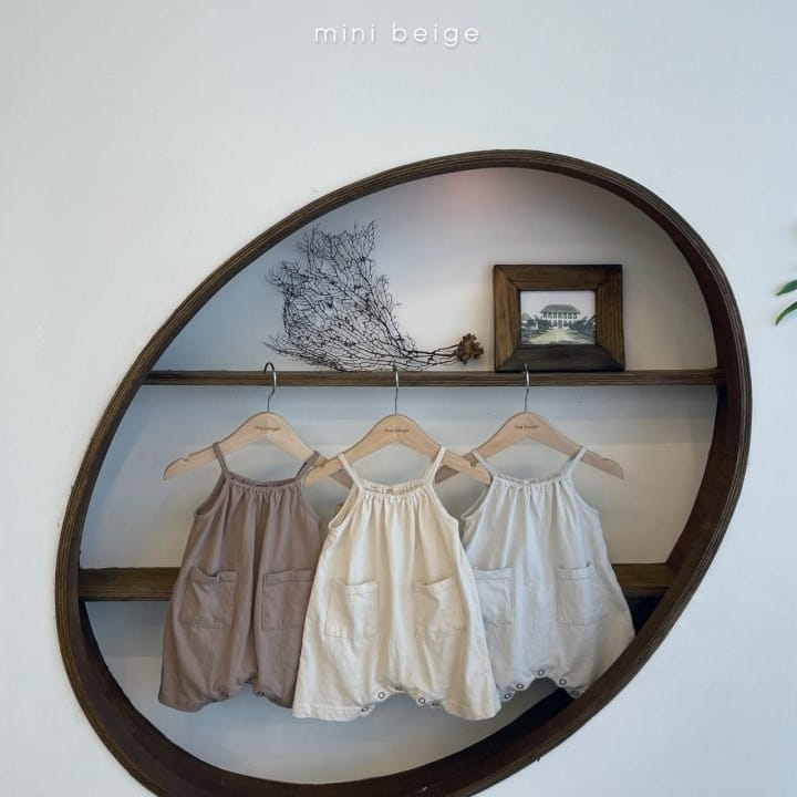 THE BEIGE - Korean Children Fashion - #Kfashion4kids - Pocket Sleeveless Bodysuit - 2