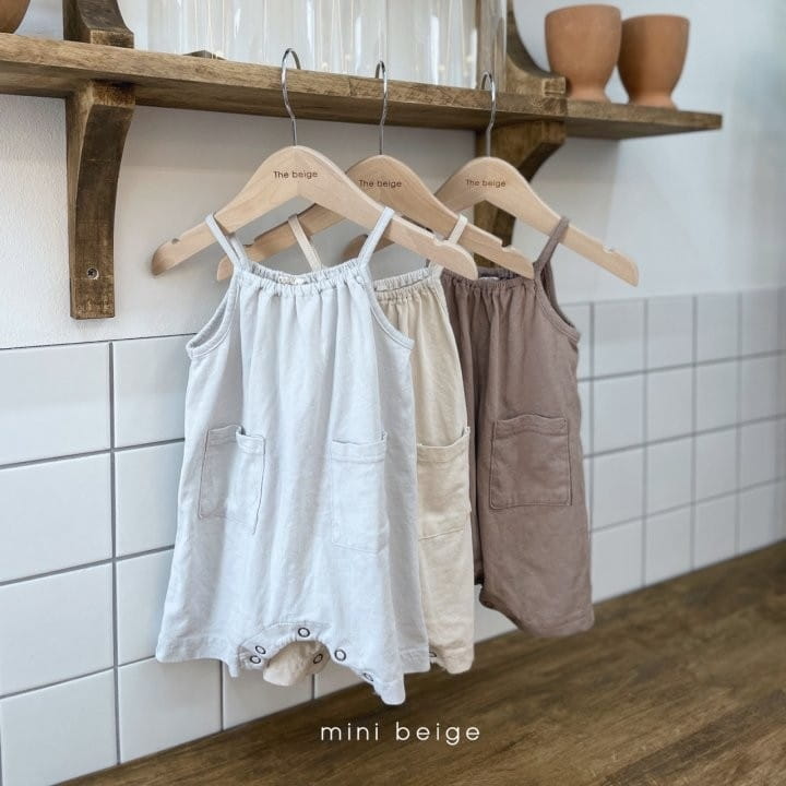 THE BEIGE - Korean Children Fashion - #Kfashion4kids - Pocket Sleeveless Bodysuit - 3