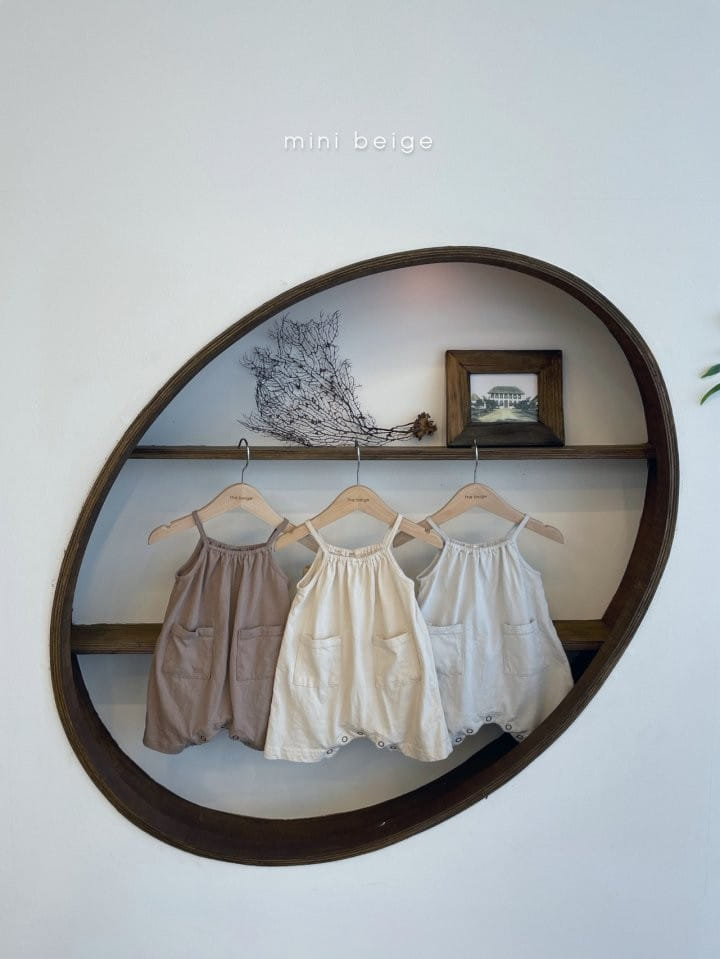 THE BEIGE - Korean Children Fashion - #Kfashion4kids - Pocket Sleeveless Bodysuit - 4