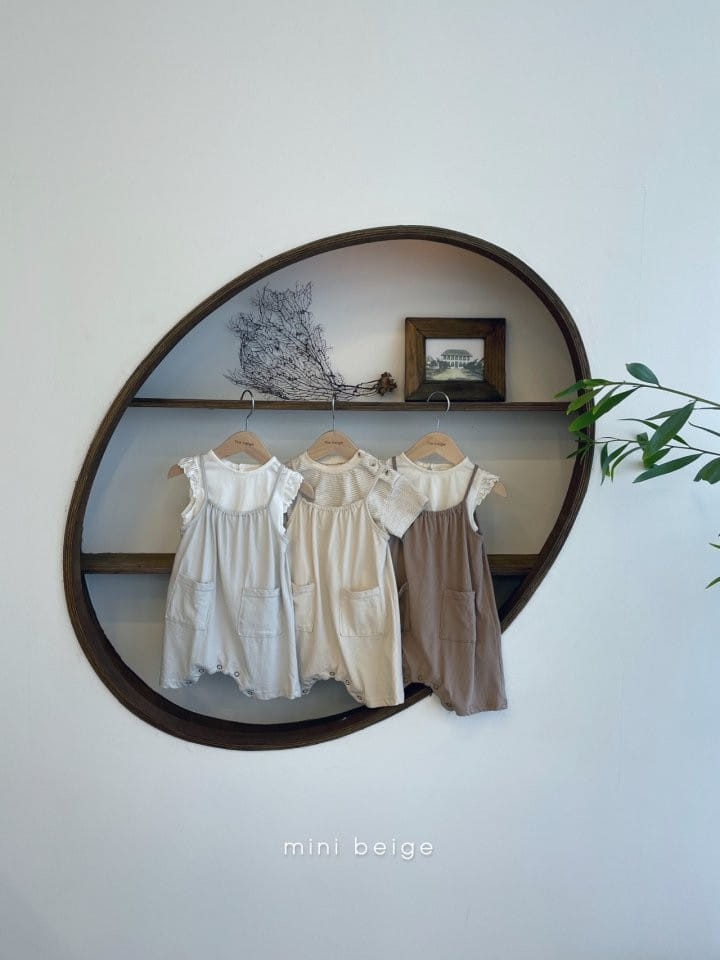 THE BEIGE - Korean Children Fashion - #Kfashion4kids - Pocket Sleeveless Bodysuit - 5
