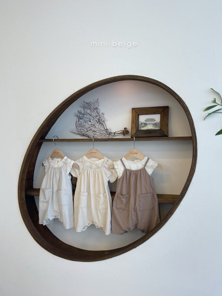 THE BEIGE - Korean Children Fashion - #Kfashion4kids - Pocket Sleeveless Bodysuit - 6