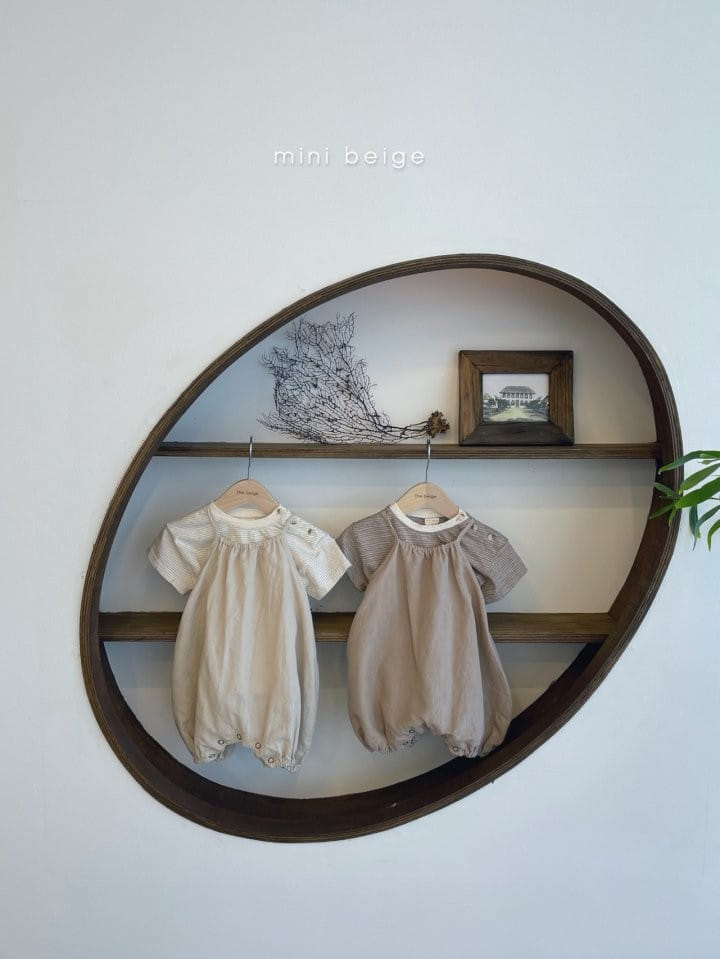 THE BEIGE - Korean Children Fashion - #Kfashion4kids - Linen String Sleeveless Bodysuit - 10