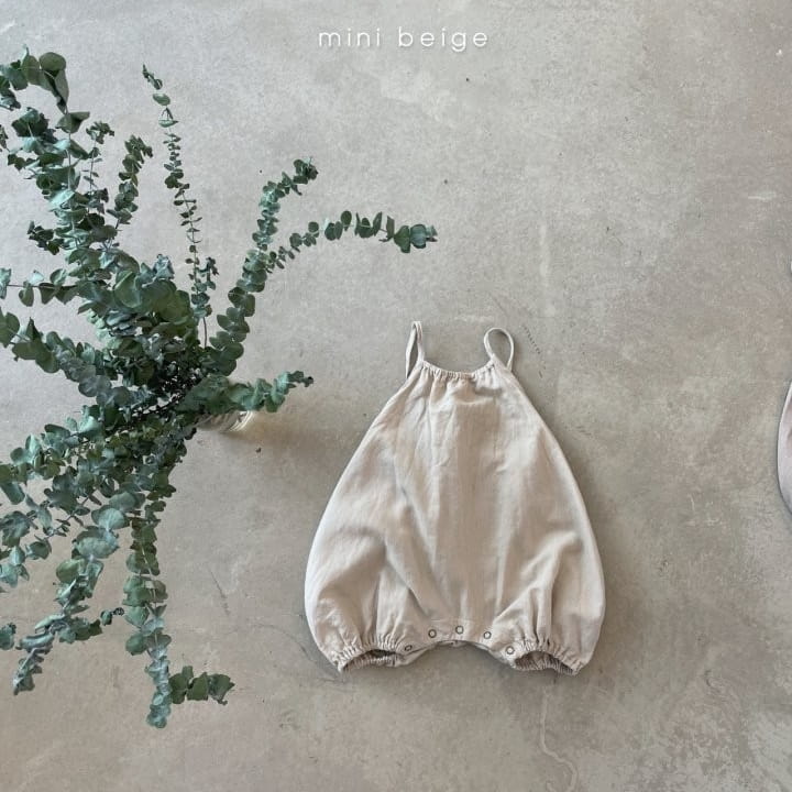 THE BEIGE - Korean Children Fashion - #Kfashion4kids - Linen String Sleeveless Bodysuit - 4