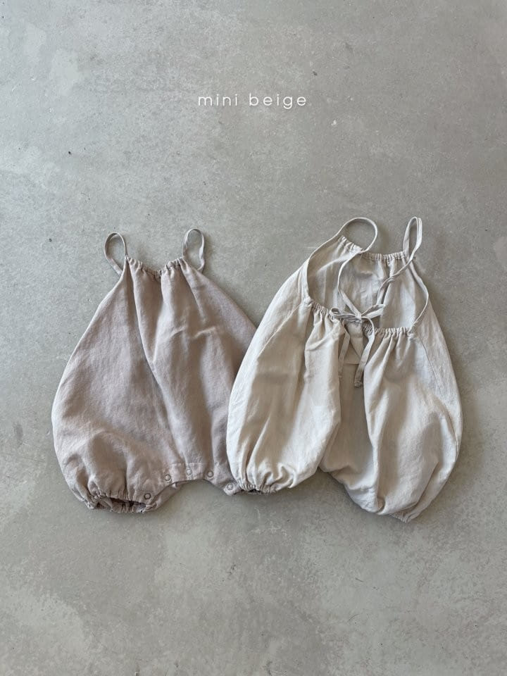 THE BEIGE - Korean Children Fashion - #Kfashion4kids - Linen String Sleeveless Bodysuit - 5