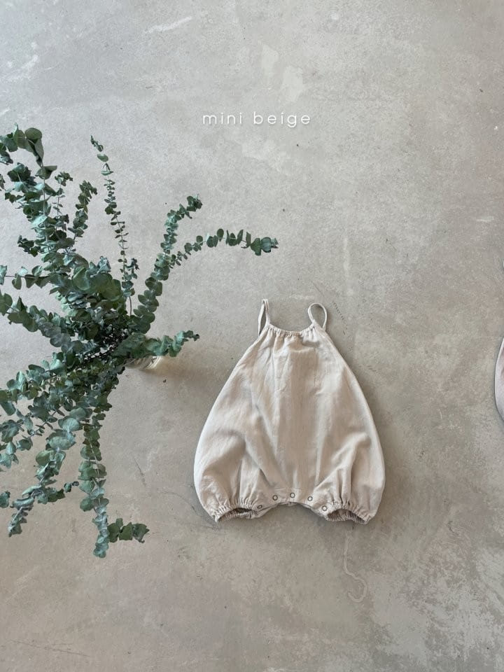 THE BEIGE - Korean Children Fashion - #Kfashion4kids - Linen String Sleeveless Bodysuit - 8