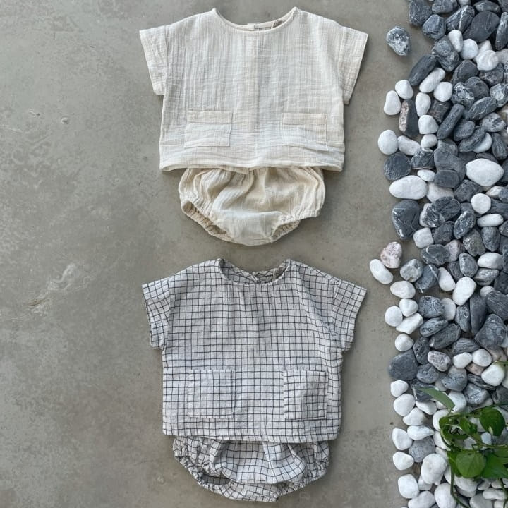 THE BEIGE - Korean Children Fashion - #Kfashion4kids - Short Sleeves Bloomer Set - 2