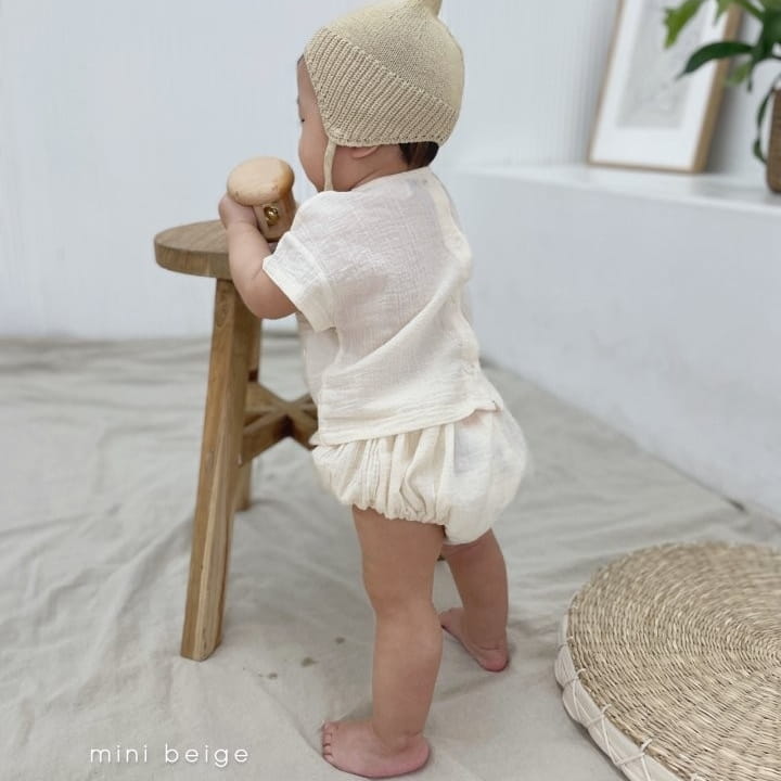 THE BEIGE - Korean Children Fashion - #Kfashion4kids - Short Sleeves Bloomer Set - 4