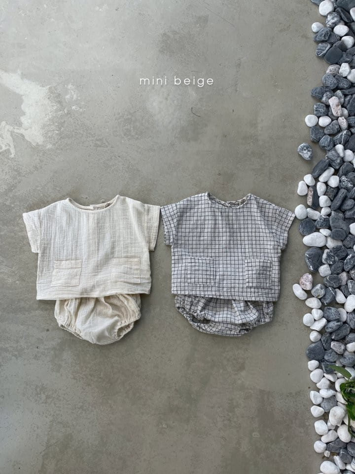 THE BEIGE - Korean Children Fashion - #Kfashion4kids - Short Sleeves Bloomer Set - 6