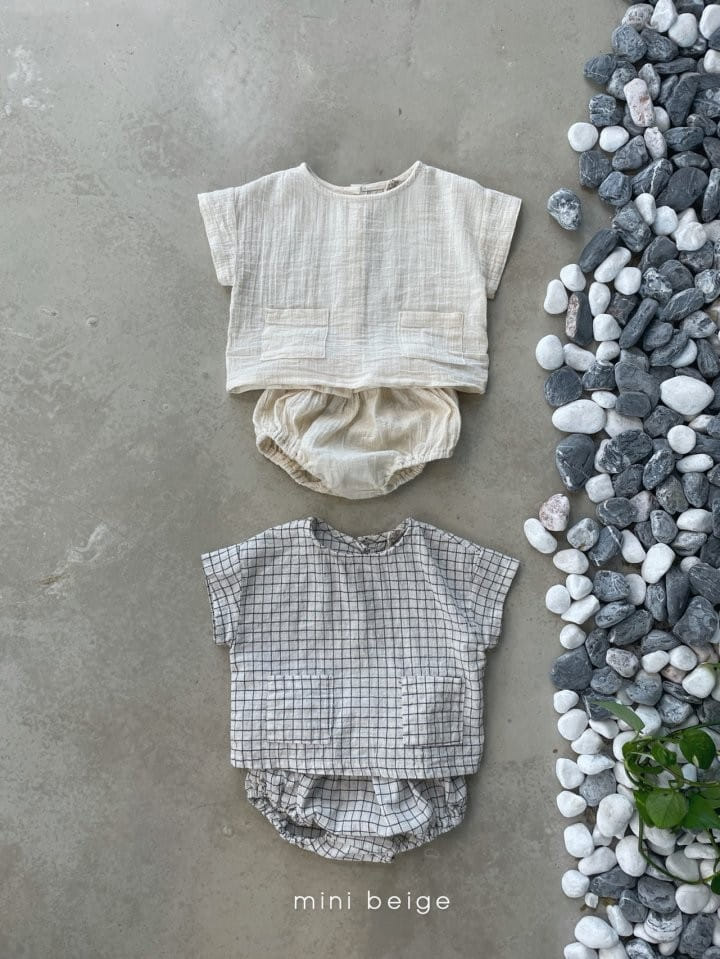 THE BEIGE - Korean Children Fashion - #Kfashion4kids - Short Sleeves Bloomer Set - 7