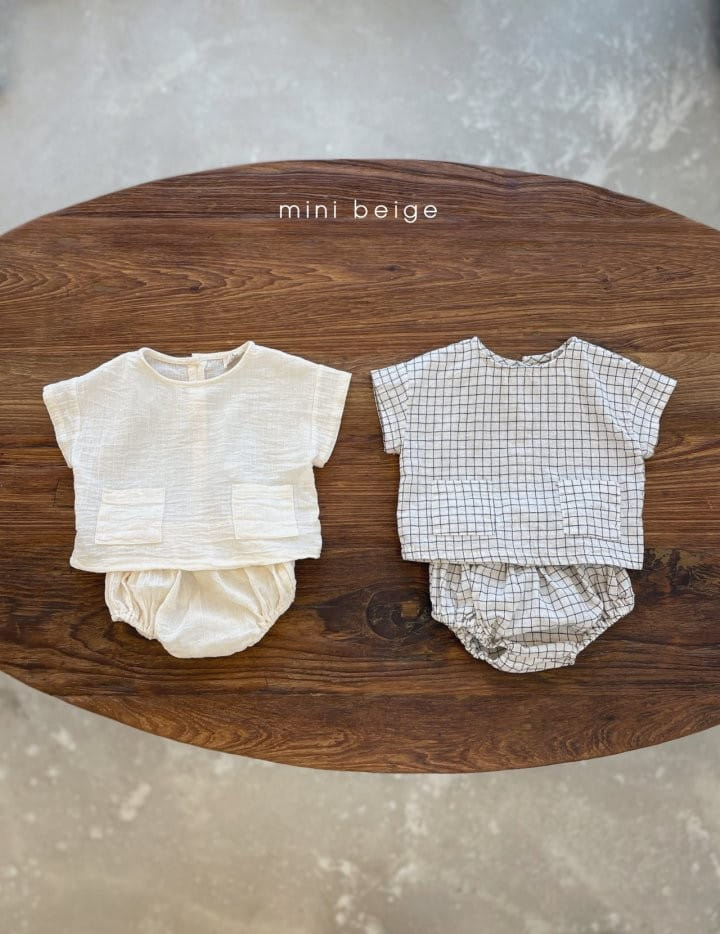 THE BEIGE - Korean Children Fashion - #Kfashion4kids - Short Sleeves Bloomer Set - 9