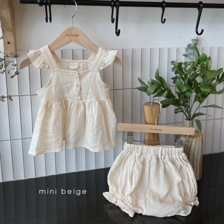 THE BEIGE - Korean Children Fashion - #Kfashion4kids - Wing Sleeveless Bloomer Set - 2