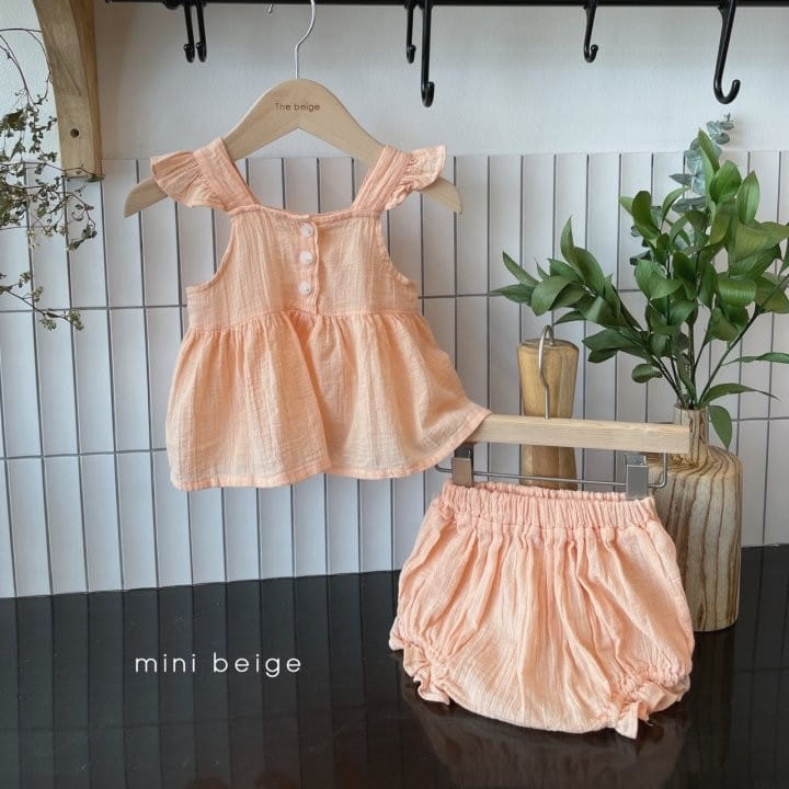 THE BEIGE - Korean Children Fashion - #Kfashion4kids - Wing Sleeveless Bloomer Set - 3