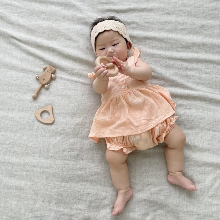THE BEIGE - Korean Children Fashion - #Kfashion4kids - Wing Sleeveless Bloomer Set - 4