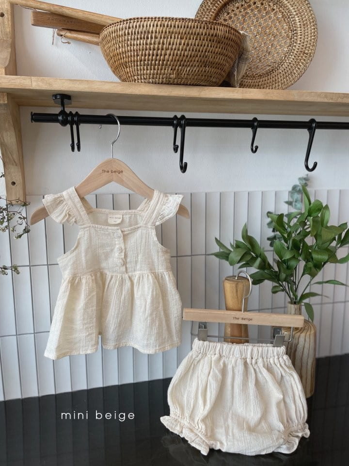 THE BEIGE - Korean Children Fashion - #Kfashion4kids - Wing Sleeveless Bloomer Set - 5