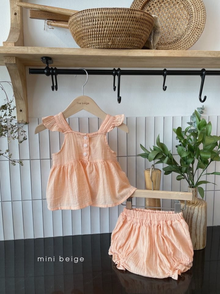 THE BEIGE - Korean Children Fashion - #Kfashion4kids - Wing Sleeveless Bloomer Set - 6