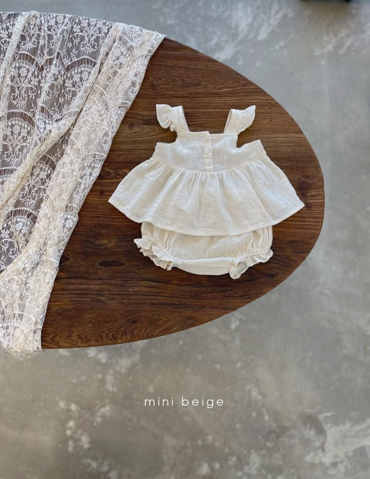 THE BEIGE - Korean Children Fashion - #Kfashion4kids - Wing Sleeveless Bloomer Set - 8
