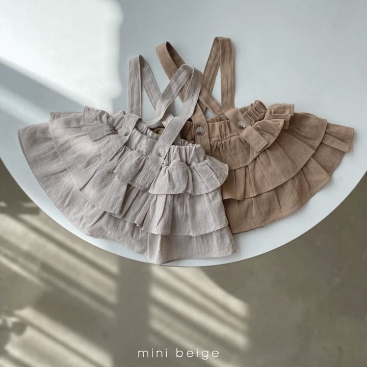THE BEIGE - Korean Children Fashion - #Kfashion4kids - Can Can Dungarees Bloomer