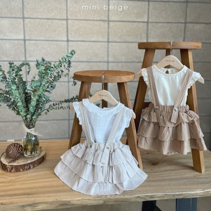 THE BEIGE - Korean Children Fashion - #Kfashion4kids - Can Can Dungarees Bloomer - 2