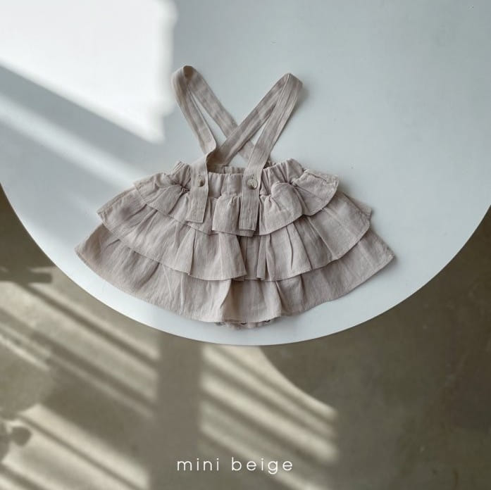 THE BEIGE - Korean Children Fashion - #Kfashion4kids - Can Can Dungarees Bloomer - 3