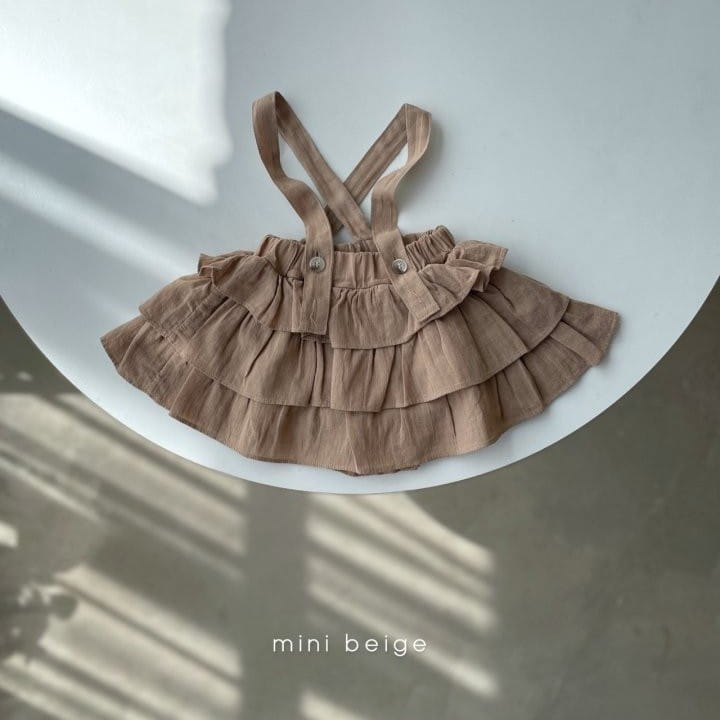 THE BEIGE - Korean Children Fashion - #Kfashion4kids - Can Can Dungarees Bloomer - 4