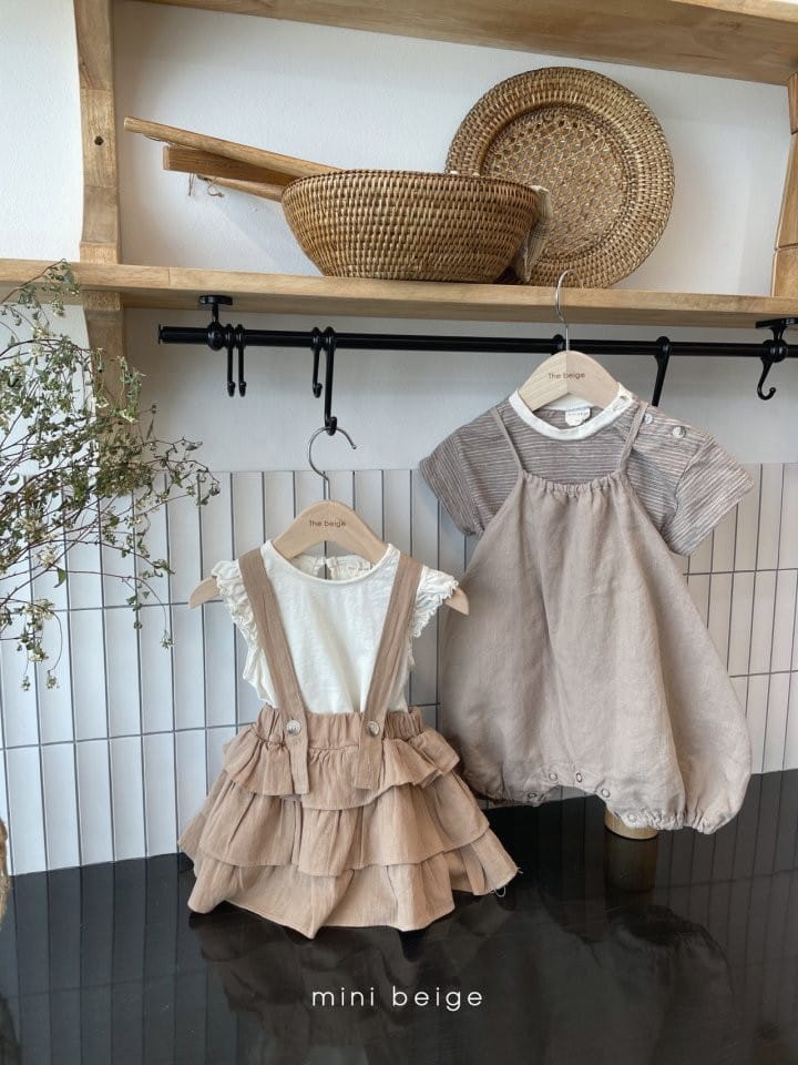THE BEIGE - Korean Children Fashion - #Kfashion4kids - Can Can Dungarees Bloomer - 9