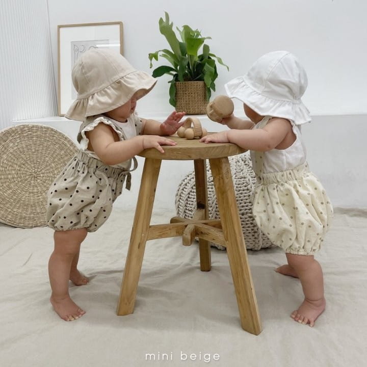 THE BEIGE - Korean Children Fashion - #Kfashion4kids - Dot Dungarees Bloomer - 4