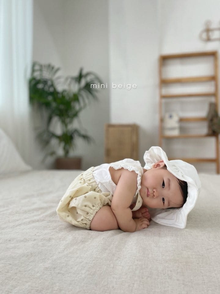 THE BEIGE - Korean Children Fashion - #Kfashion4kids - Dot Dungarees Bloomer - 6