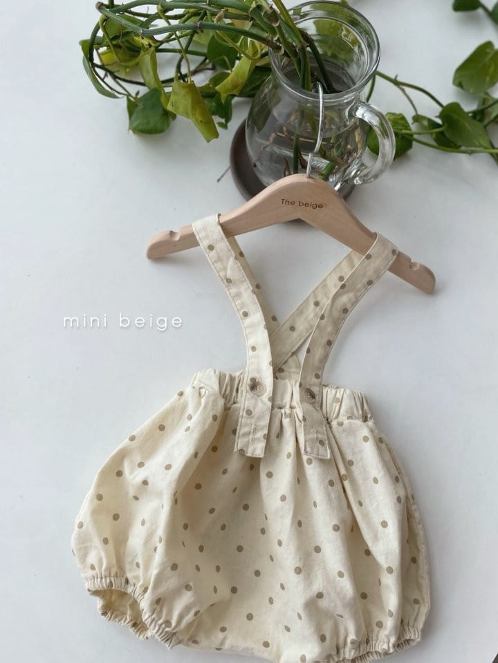 THE BEIGE - Korean Children Fashion - #Kfashion4kids - Dot Dungarees Bloomer - 7