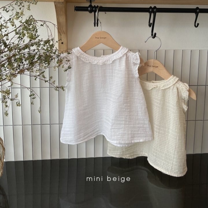 THE BEIGE - Korean Children Fashion - #Kfashion4kids - Pure Frill Blouse