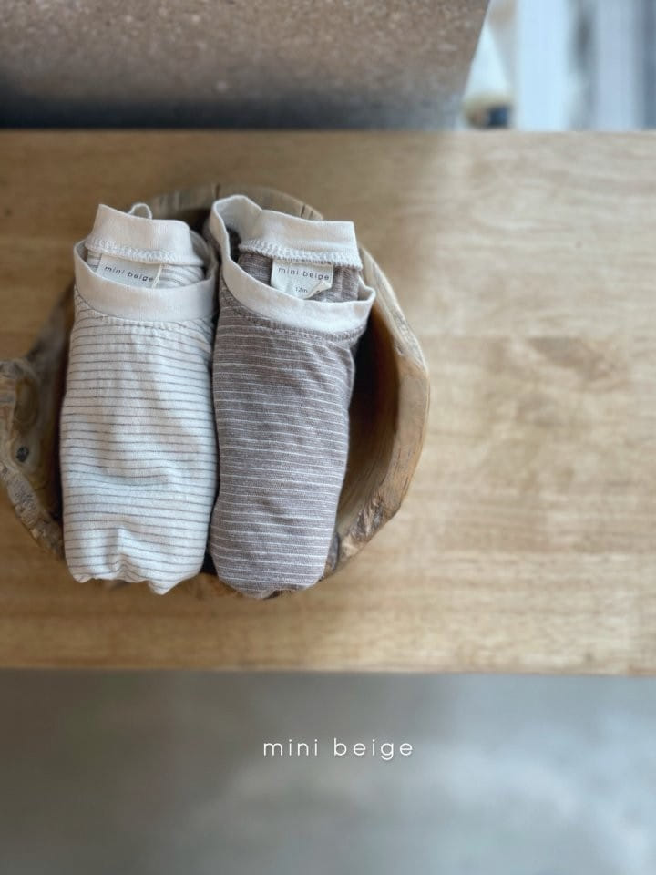 THE BEIGE - Korean Children Fashion - #Kfashion4kids - Stripes Button Tee - 6