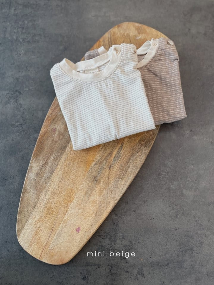 THE BEIGE - Korean Children Fashion - #Kfashion4kids - Stripes Button Tee - 8