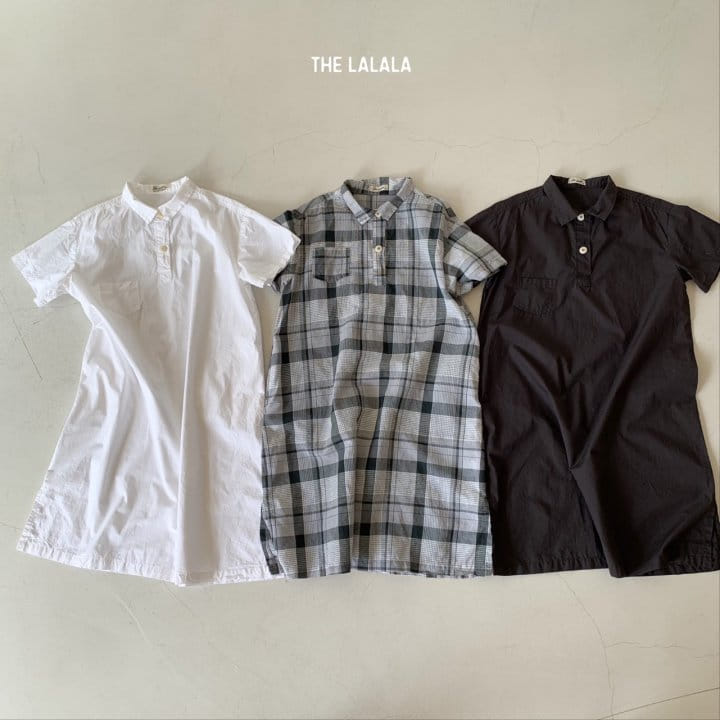 THE LALALA - Korean Children Fashion - #Kfashion4kids - Mini Collar One-piece - 2
