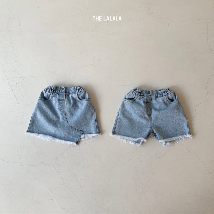THE LALALA - Korean Children Fashion - #Kfashion4kids - Natural Denim Skirt - 3
