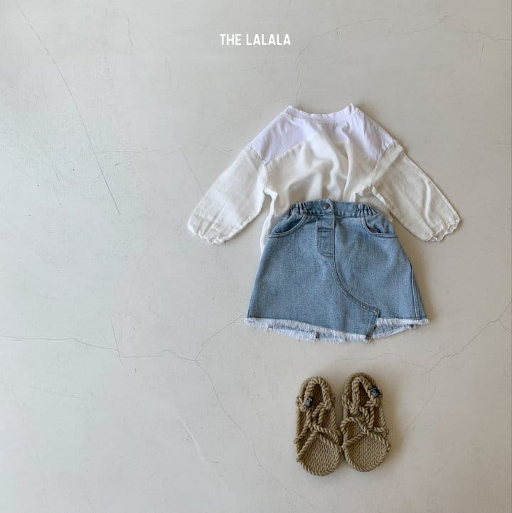 THE LALALA - Korean Children Fashion - #Kfashion4kids - Natural Denim Skirt - 7