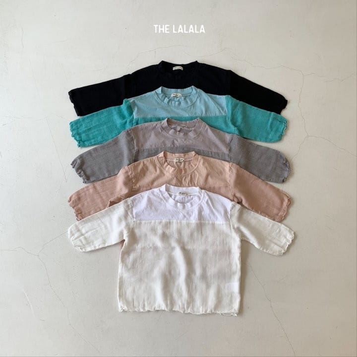 THE LALALA - Korean Children Fashion - #Kfashion4kids - Gaberdine Combi Tee