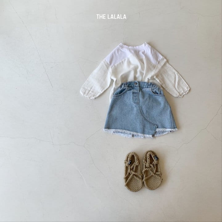 THE LALALA - Korean Children Fashion - #Kfashion4kids - Gaberdine Combi Tee - 6