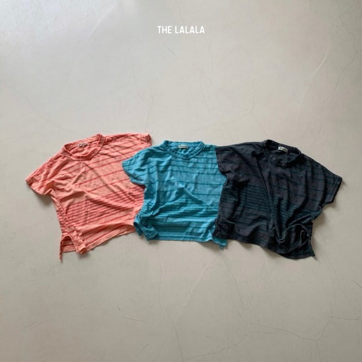 THE LALALA - Korean Children Fashion - #Kfashion4kids - Vivid Multi Stripes Tee
