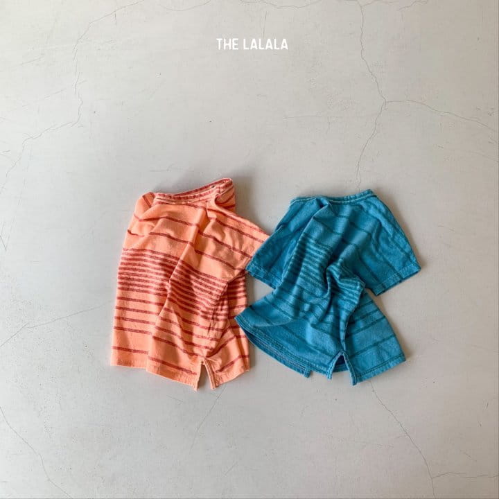 THE LALALA - Korean Children Fashion - #Kfashion4kids - Vivid Multi Stripes Tee - 3